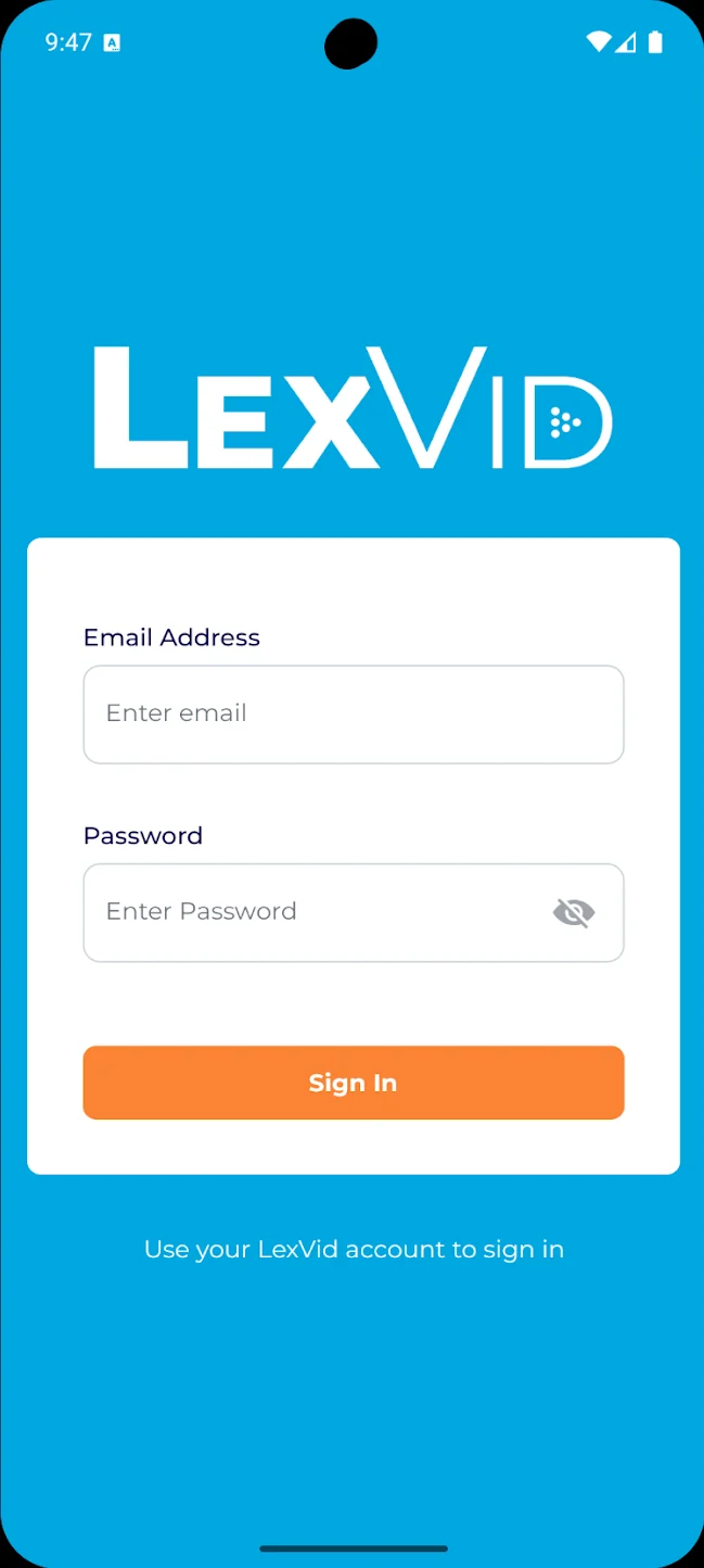 LexVid, screen 1 of 6